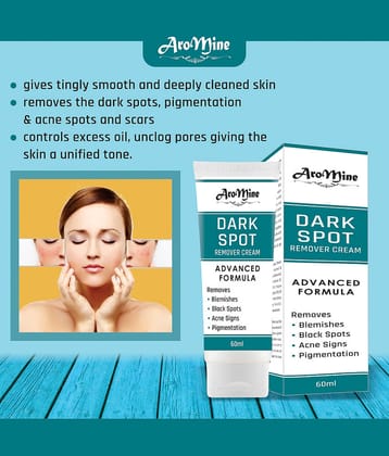 Aromine Dark Spot Remover Cream | Pimple Marks | Acne Scars -60ml Day Cream 50 ml