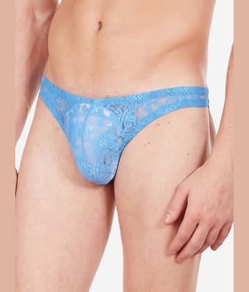 La Intimo Pack of 1 Nylon Bikini For Men's ( Blue )