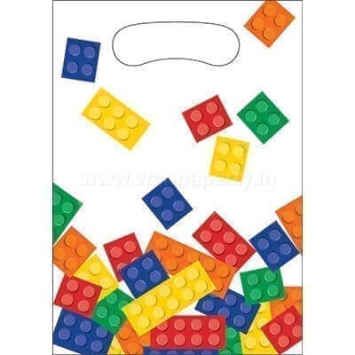 Wanna Party Lego Block Party Loot Bags - 8PC