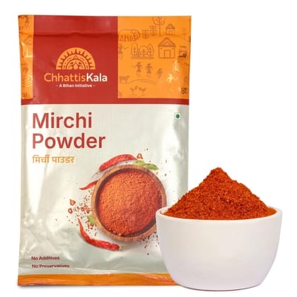 Chhattiskala A Bihan Initiative Red Chilli Powder 200g Pure Natural Lal Mirch Powder Spicy and Freshly Ground for Authentic Indian Taste