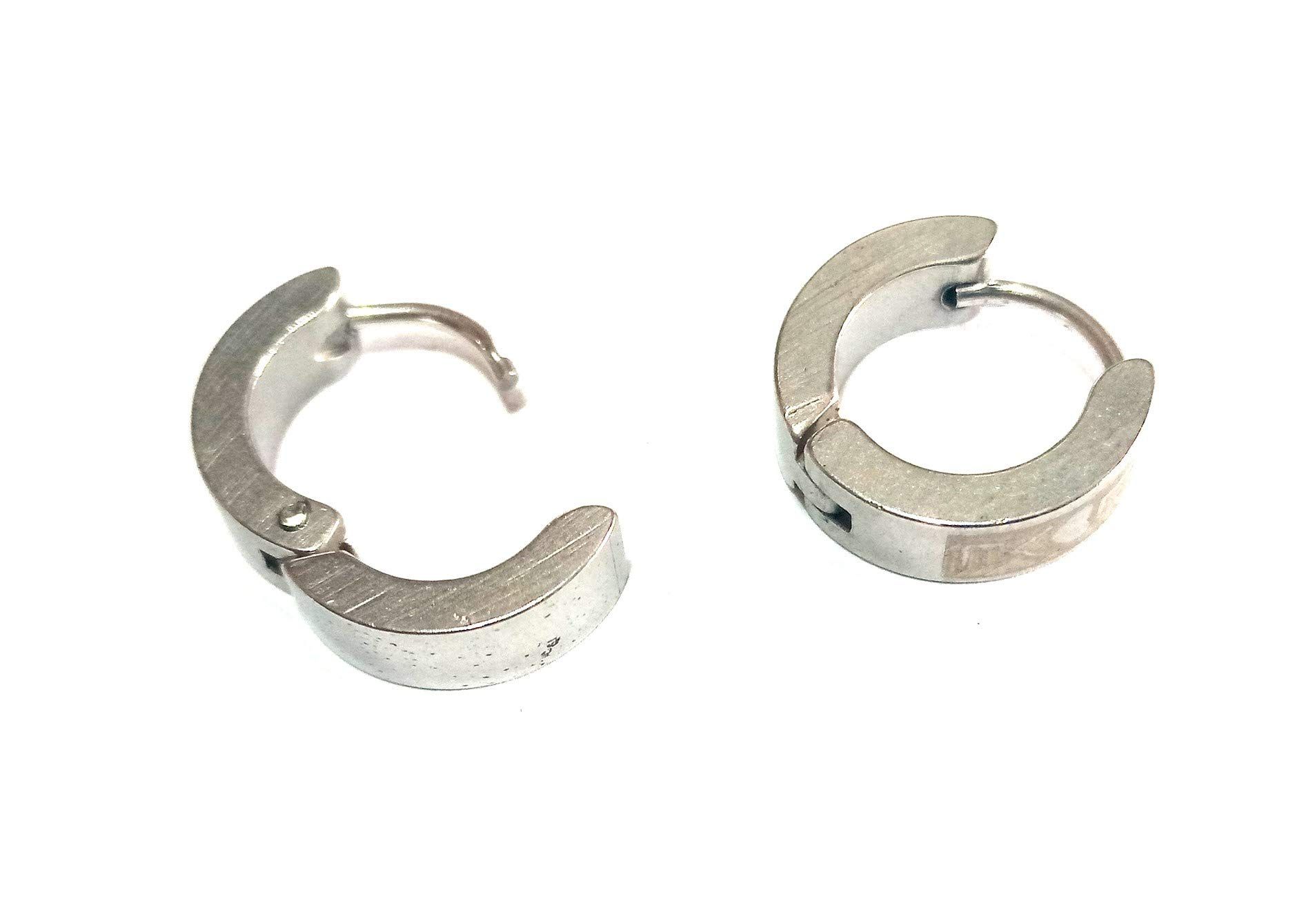 1 Pair Mens Jewellery Silver Studs Earring/Earring for Men/Boys/Boyfriend.