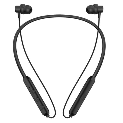 Wireless Bluetooth Earphones, in-Ear Design with Control Panel, Black (Black)