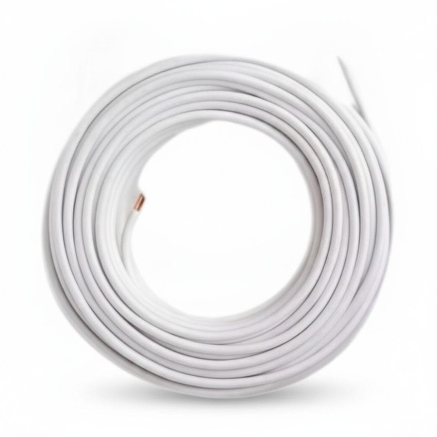 White Electrical Power Cable