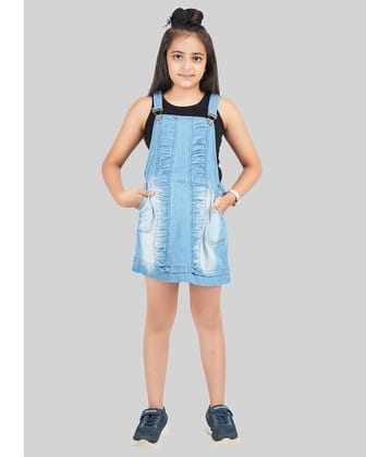 Being Naughty Girls Denim Dungarees ( Pack of 1 , Blue )