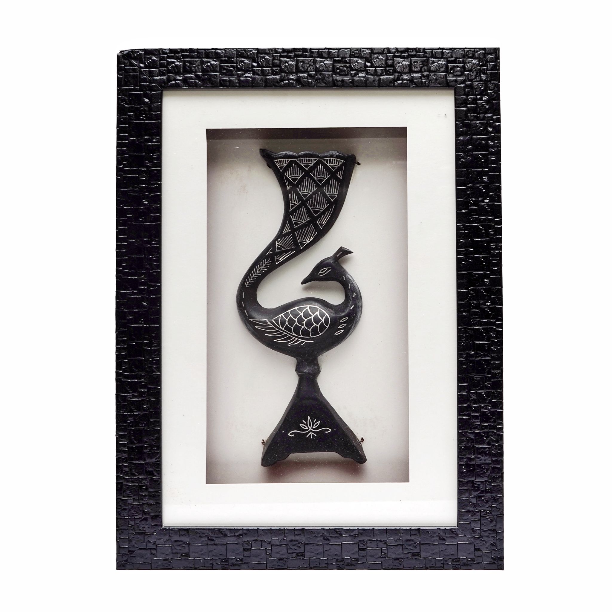 Bidri Work  Peaccok Frame Tarkashi Work  (1SMTDCOKA07916)