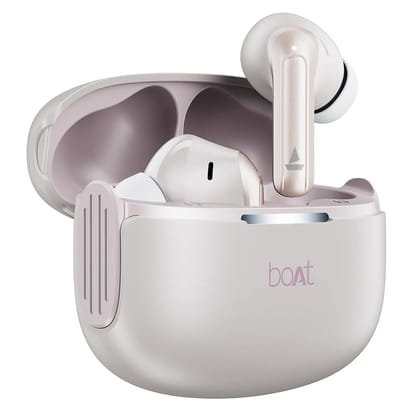 BoAt Airdopes 219, 4Mics ENx, 40H Battery, Best in Segment for Calling, App Support, Bluetooth Earbuds, TWS Ear Buds Wireless Earphones with mic (Ivory Mist) BoAt Airdopes 219, 4Mics ENx, 40H Battery, Best in Segment for Calling, App Support, Bluetooth Earbuds, TWS Ear Buds Wireless Earphones with mic (Ivory Mist)