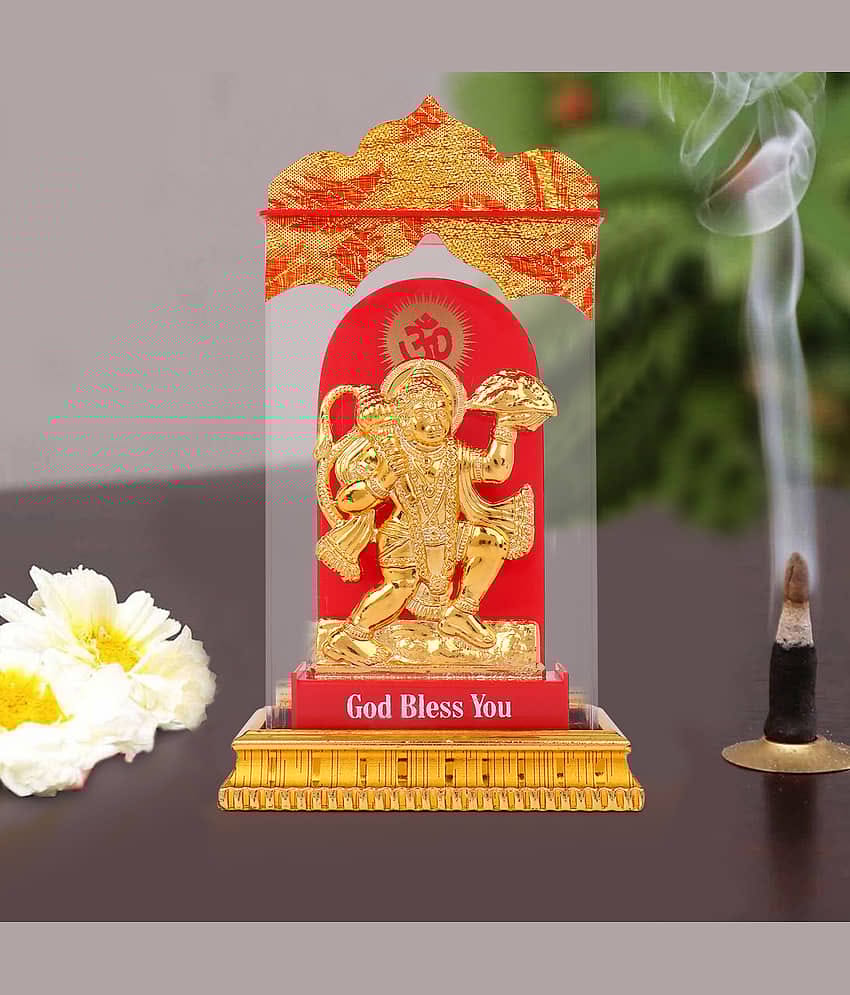 Awesome Craft Glass Lord Hanuman Idol ( 10 cm )