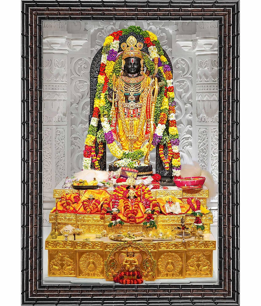 Indianara Religious Ram Lalla Painting With Frame