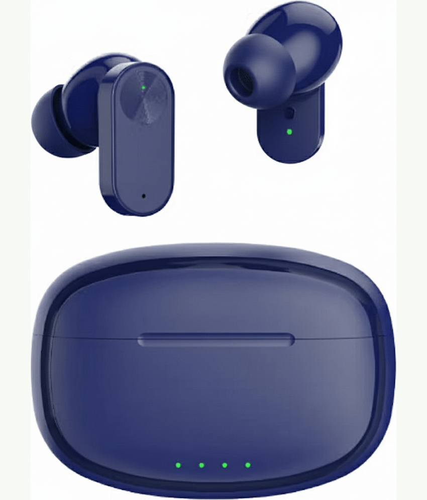 Nord 2r True Wireless in Ear Earbuds with Mic, 12.4mm Drivers, Playback:Upto 38hr case,4-Mic Design, IP55 Rating