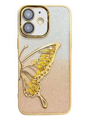 Butterfly - 3D Glitter Butterfly Quicksand iPhone Case iPhone 14 PRO MAX