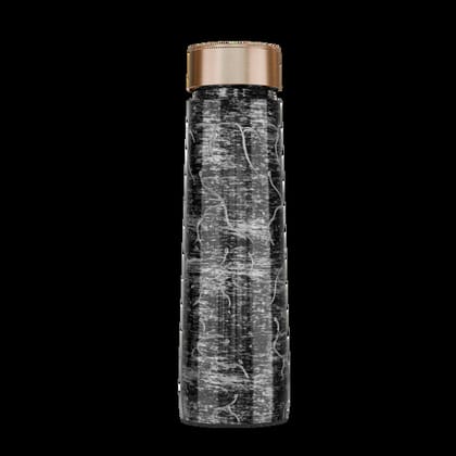 Pure Copper Elegant 1000 Ml Premium Coated Water Bottles (Silver Black Abstract, 1000 Ml) (Copy)