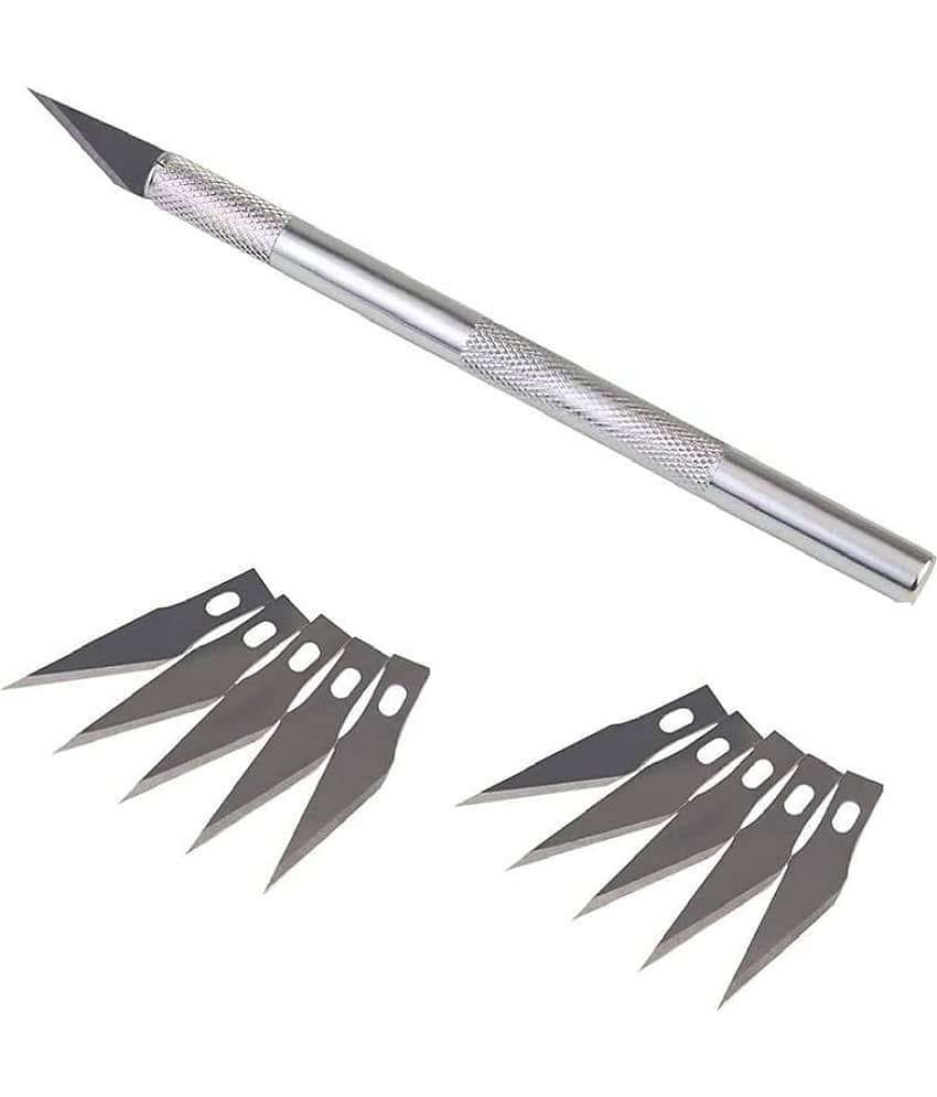 ECLET Detail Pen Knife with 5 Interchangeable Sharp Blades for Carving/Mat Cutting &Paper Cutting (Code 15