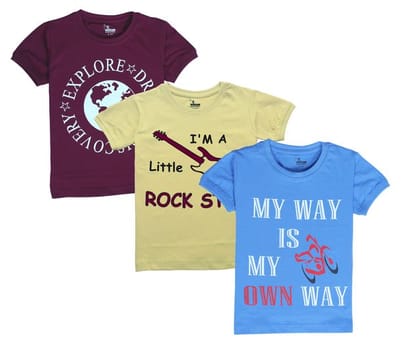 Noolar Brand Boys T-shirt pack of 3 ( 2 - 3 Years )
