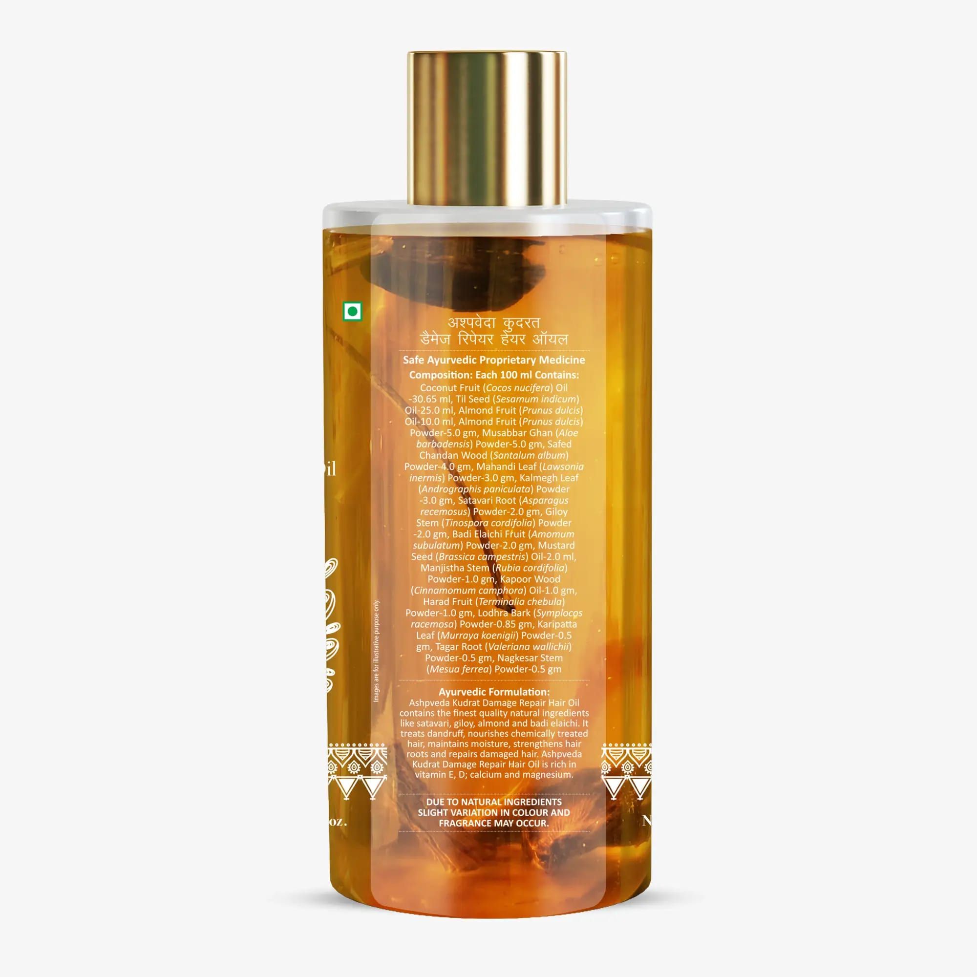 ashpveda Kudrat Damage Repair Hair Oil