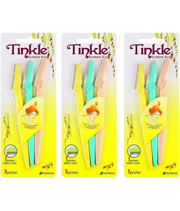 RTB Tinkle EyeBrow Manual Razor 1 Blade 3 Pcs Pack of 3