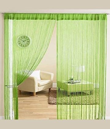 YUTIRITI - Pink Polyester Striped Door Curtain ( Pack of 1 )