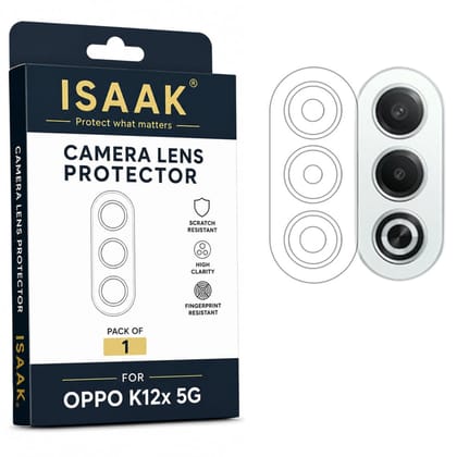 ISAAK Back Camera Lens Protector compatible for OPPO K12x 5G (Pack of 1)