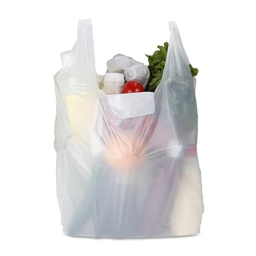 Enviclean White Biodegradable Bags (500kg Bulk) | 6-10kg High Load Capacity | Food Safe Shopping Bags