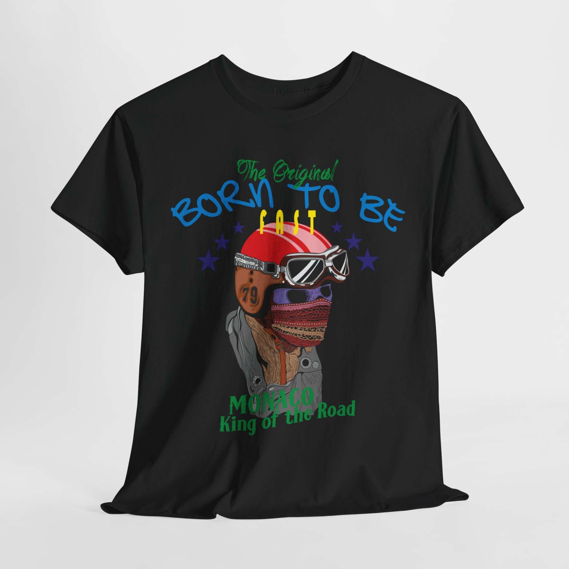 Premium Cotton T-Shirts with Bold Graphic DTF Prints (Color-Black, Size-L)