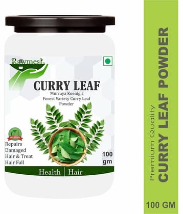 Rawmest Curry Leaf To Grow Strong & Shiny Hair Powder 100 Gm Pack of 1