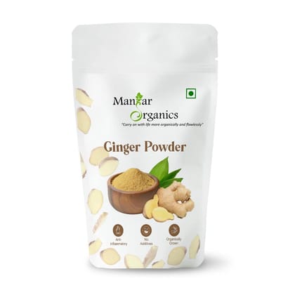 ManHar Organics Ginger Powder 500gm | Natural & Pure | Aromatic Dry Adrak Powder for Cooking & Wellness | No Additives