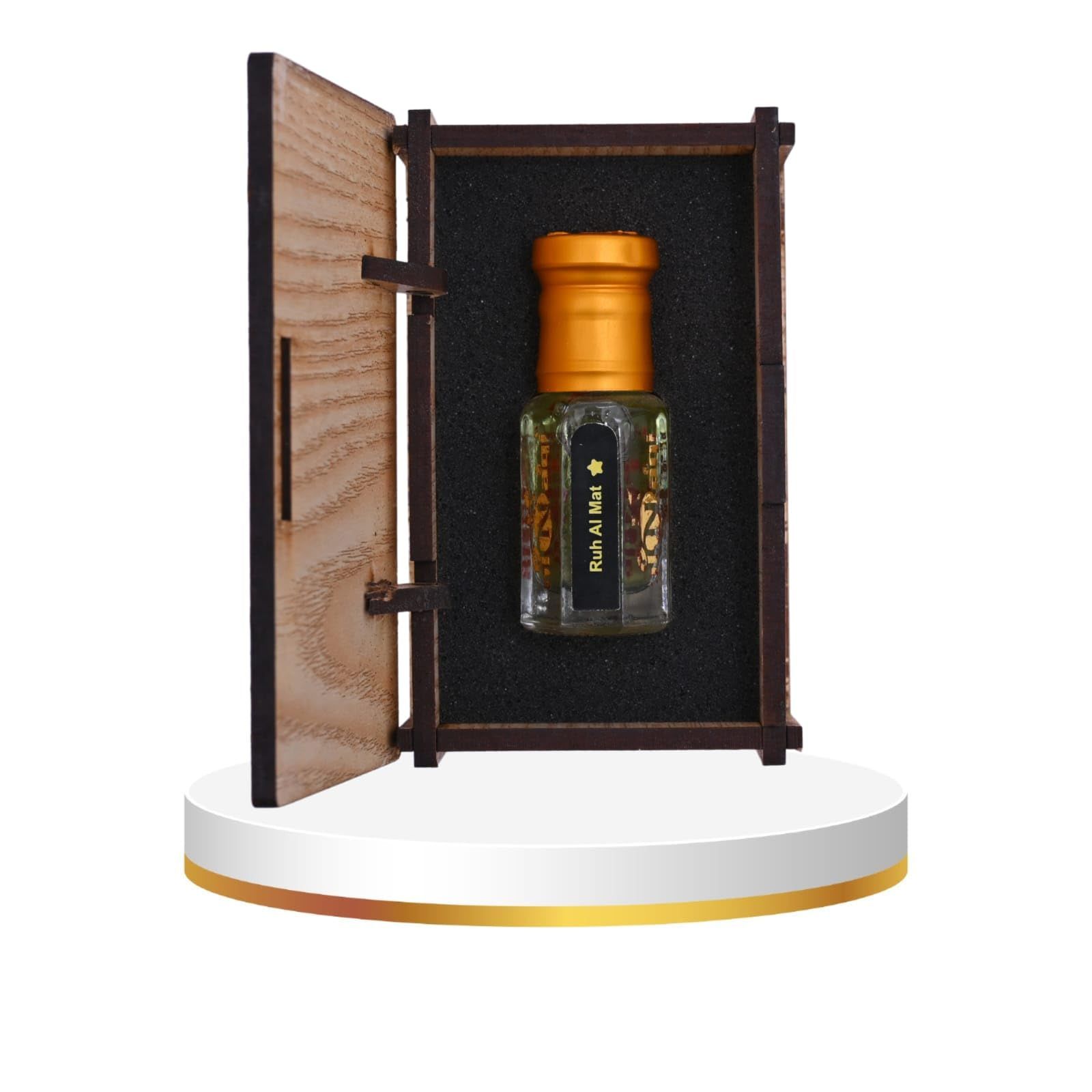 alnaqi fragrances Ruh Al Mat Attar| Perfume Oil Unisex | Alcohol-Free Arabian Attar Roll-On | Long-Lasting Concentrated Perfume Oil with Earthy Musk, Woody & Amber Notes