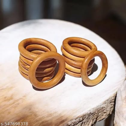 Natural Wooden Rings 2.5 Inch  Pack of 12 for Craft & Decorative Use Multipurpose Wooden Rings (2.5 Inch)  Pack of 12 for Home Dcor & Art Projects