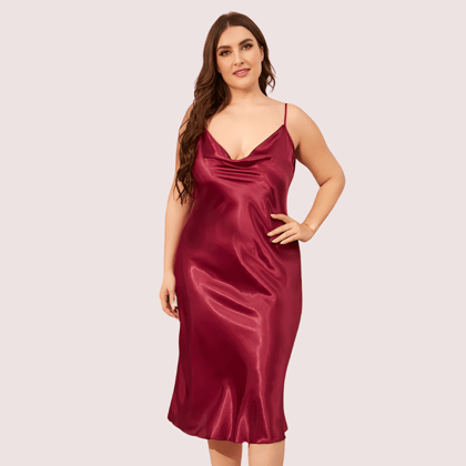 Plus Size Classic Satin Sleepwear (4XL–5XL)