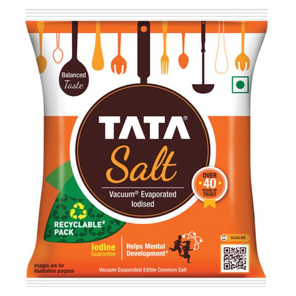 Tata Salt 1 Kg, Free Flowing and Iodised Namak, Vacuum Evaporated, Salt in Fresh Tata Salt 1 Kg, Free Flowing and Iodised Namak, Vacuum Evaporated, Salt in Fresh