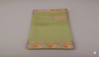 SOOD ARTISANS Glace Cotton Phulkari Suit Fabric