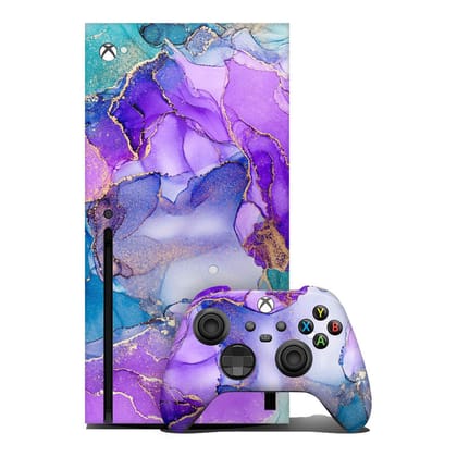Violet Galaxy Xbox Skin