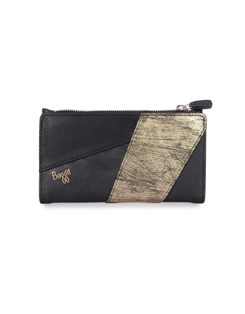 FRAME Y G Z WALLETS 2 FOLD L BLACK