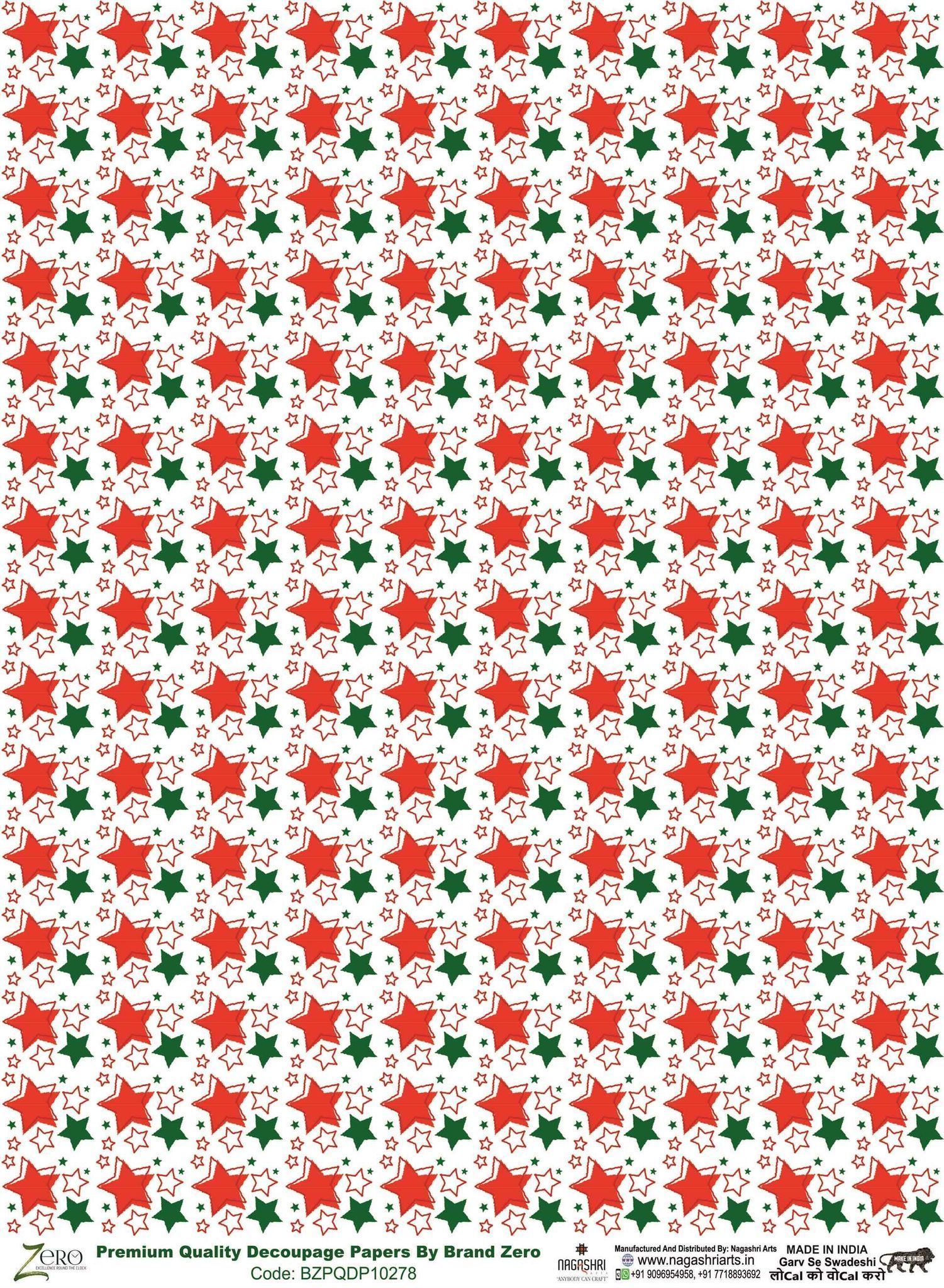 Brand Zero Premium Quality Decoupage Paper Pack of Two - Design Code: BZPQDP10278