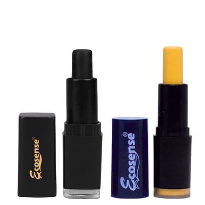 ECOSENSE Hair Color Stick Combo (Black & Blonde) – Instant Root Touch Up for Grey Hair | Temporary Hair Colour Stick | Quick, Mess-Free Coverage | 4g Each ECOSENSE Hair Color Stick Combo (Black & Blonde) – Instant Root Touch Up for Grey Hair | Temporary 
