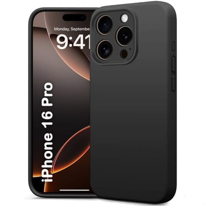 V3Deals Liquid Silicone Case Compatible for iPhone 16 Pro, Soft Microfiber Lining, Soft Protection, 6.3 Inch, Camera Bump Protection | Shockproof Slim Matte Back Cover Thickness