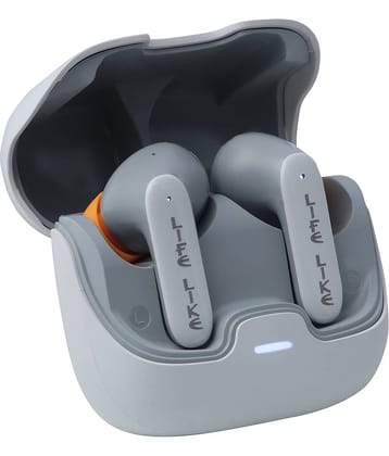 Life Like Z40 With 60H Playtime, Fast Charging, ENC Mic, 10 mm Rich Bass Drivers,Bluetooth 5.3 Ear Buds TWS - Gray