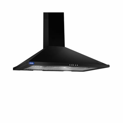 Electric Kitchen Chimney, Pyramid Shape Baffle filters 90cm 1250 m3/h - Black (6054 BL 90)