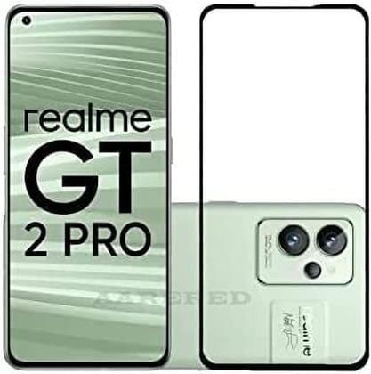 PLUGTECH Advanced Tempered Glass With Anti-Explosion 9H Hardness Edge-To-Edge Coverage Screen Guard for Realme GT2PRO