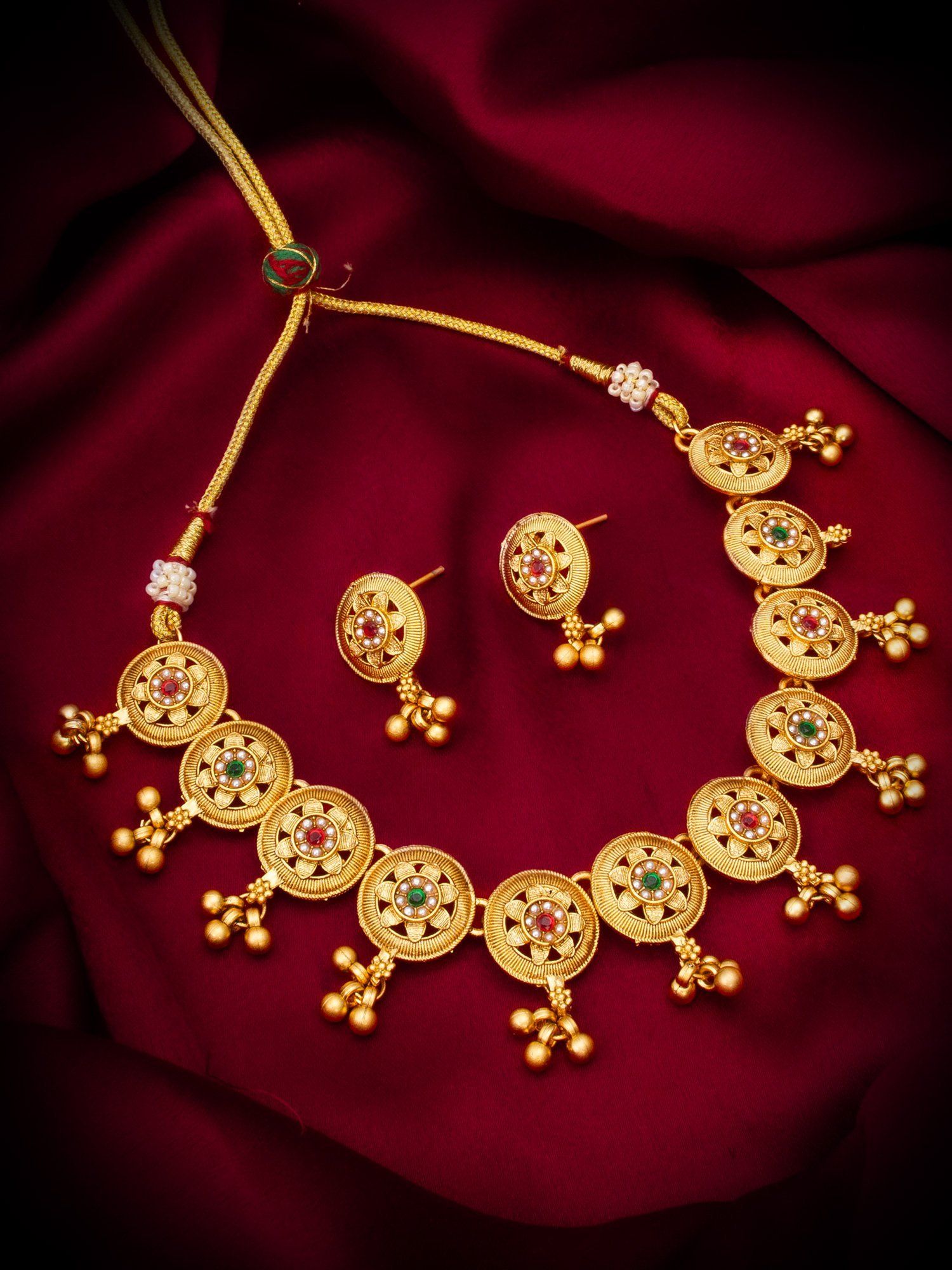 Morison Glamorous Gold Necklace and Earrings The Ultimate Style Statement