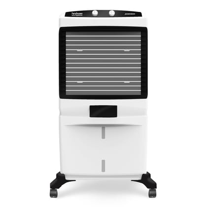 Hindware Smart Appliances 117 L Desert Air Cooler Honeycomb Pads, Anti-Bacterial Protection, Inverter Compatible - Black & White, Powerstorm