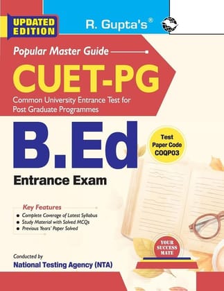 CUET-PG : B.Ed. (Bachelor of Education) Entrance Exam Guide [Paperback] [Sep 29, 2025] RPH Editorial Board