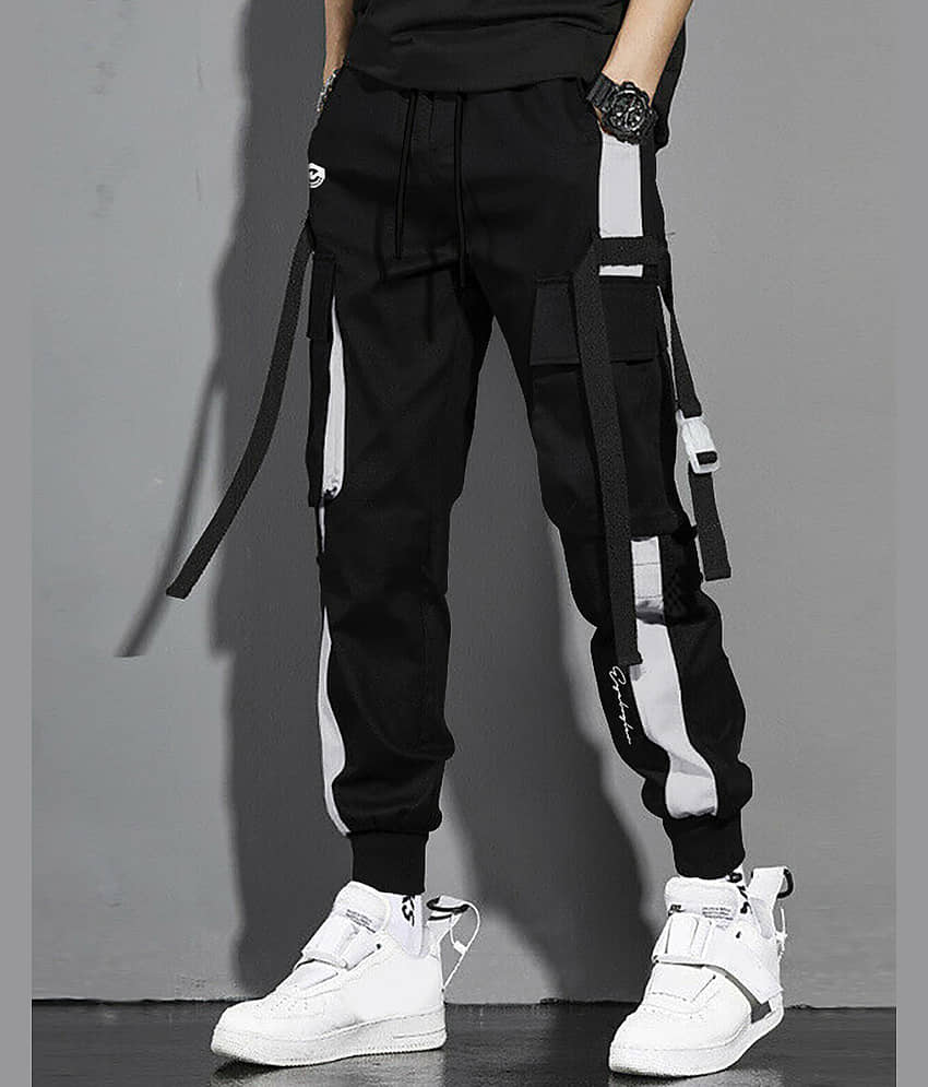 Eyebogler Black Polyester Men's Joggers ( Pack of 1 )