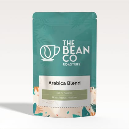 THE BEAN CO Arabica Blend | Medium Roast | Premium Coffee | 100% Arabica | Roasted Coffee Ground (Channi, 500 G)
