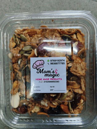 Mom's Magic Multigrain Honey Dryfruit Muesli (250g) | Crunchy & Nutritious | Breakfast
