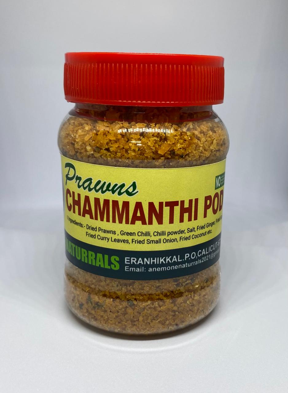 Anemone Naturals Prawns Chammanthi Podi – Spicy Dry Prawns Chutney Powder, 100 gm