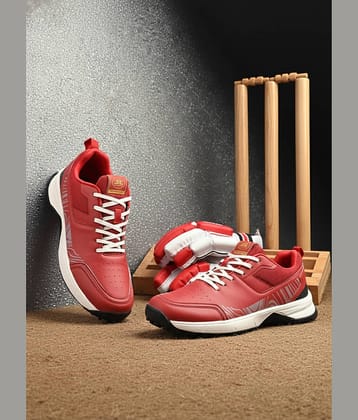 OFF LIMITS YORKSHIRE Red Cricket Shoes