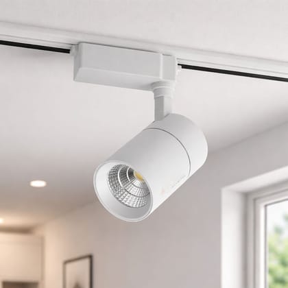 SPARKWORLD 30W LED Track Spot Light | White Body Ceiling Focus Light with Rotatable Head | Indoor Lighting for Home, Showroom & Retail | Track rail Not Included SPARKWORLD 30W LED Track Spot Light | White Body Ceiling Focus Light with Rotatable Head | Indoor Lighting for Home, Showroom & Retail | Track rail Not Included