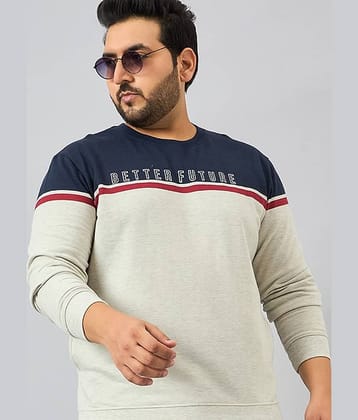 AUSTIVO Fleece Round Neck Men's Sweatshirt - Grey ( Pack of 1 )