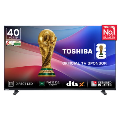 Toshiba 100 cm (40 Inches) HD Ready Smart LED TV | Dolby Audio & DTS Virtual:X | Game Mode | REGZA Engine | VIDAA OS | 40V35RP (Black) Toshiba 100 cm (40 Inches) HD Ready Smart LED TV | Dolby Audio & DTS Virtual:X | Game Mode | REGZA Engine | VIDAA OS | Toshiba 100 cm (40 Inches) HD Ready Smart LED TV | Dolby Audio & DTS Virtual:X | Game Mode | REGZA Engine | VIDAA OS | 40V35RP (Black) Toshiba 100 cm (40 Inches) HD Ready Smart LED TV | Dolby Audio & DTS Virtual:X | Game Mode | REGZA Engine | VIDAA OS |