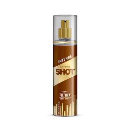 Layer�r Shot Gold Ultima Body Spray for Men, 135ml | Long-Lasting Premium Fragrance | Aldehydic, Floral & Woody Leather Notes | Everyday Wear | IFRA Certified Layer�r Shot Gold Ultima Body Spray for Men, 135ml | Long-Lasting Premium Fragrance | Aldehydic, Floral & Woody Leather Notes | Everyday Wear | IFRA Certified
